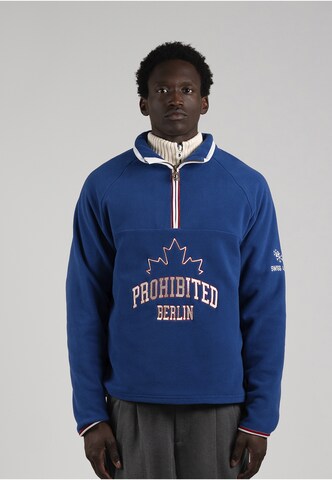 Pull-over Prohibited en bleu : devant