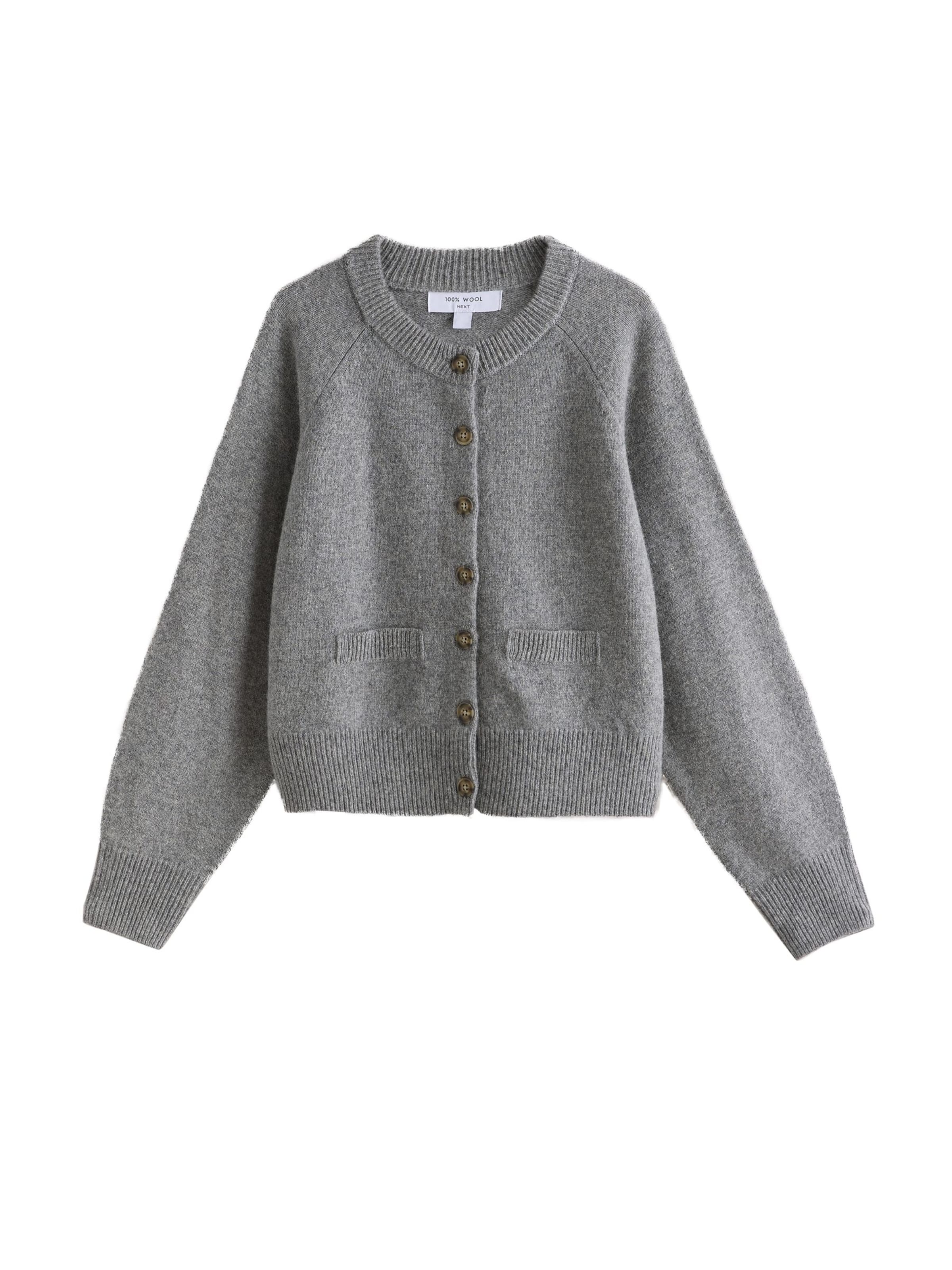 Next Knit cardigan 'N. Premium' in Grey: front