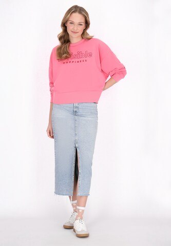 MYMO Sweatshirt 'Back To School' in Roze