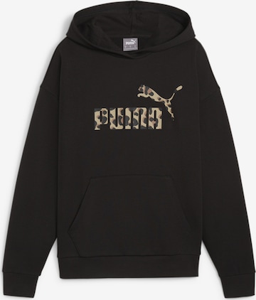 Sweat de sport 'ESS+' PUMA en noir : devant