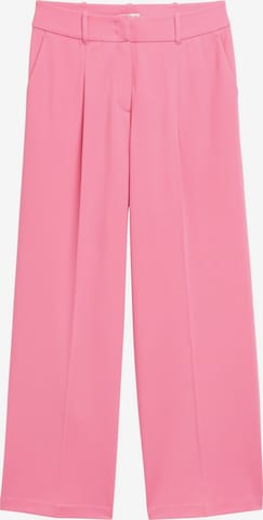TOM TAILOR Trousers with creases 'Lea' in Pink: front