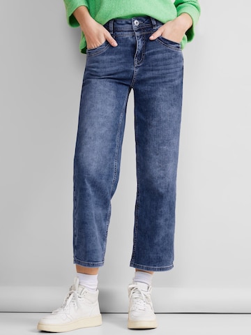 STREET ONE Wide Leg Jeans i blå