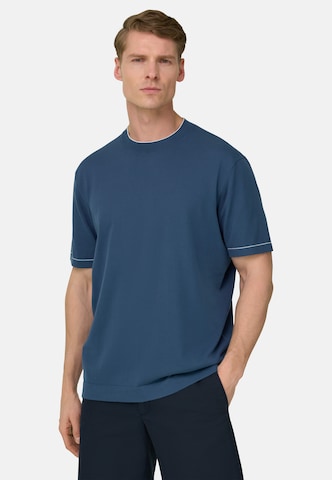 Pull-over Boggi Milano en bleu : devant