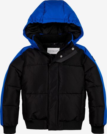 Calvin Klein Jeans Winter Jacket in Blue: front