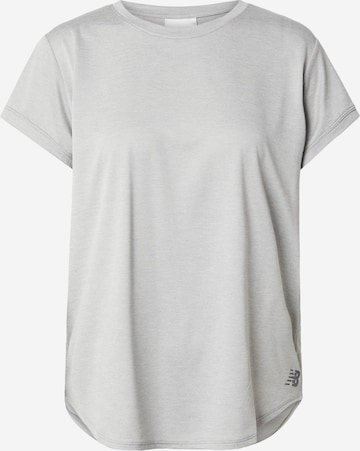 T-shirt fonctionnel 'Core Heather' new balance en gris : devant