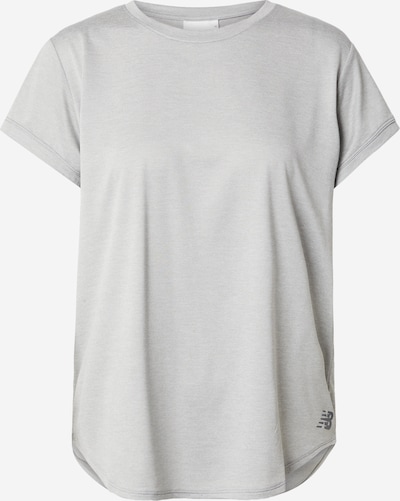 new balance Sportshirt 'Core Heather' in graumeliert / schwarz, Produktansicht