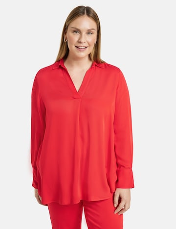 SAMOON Blouse in Red: front