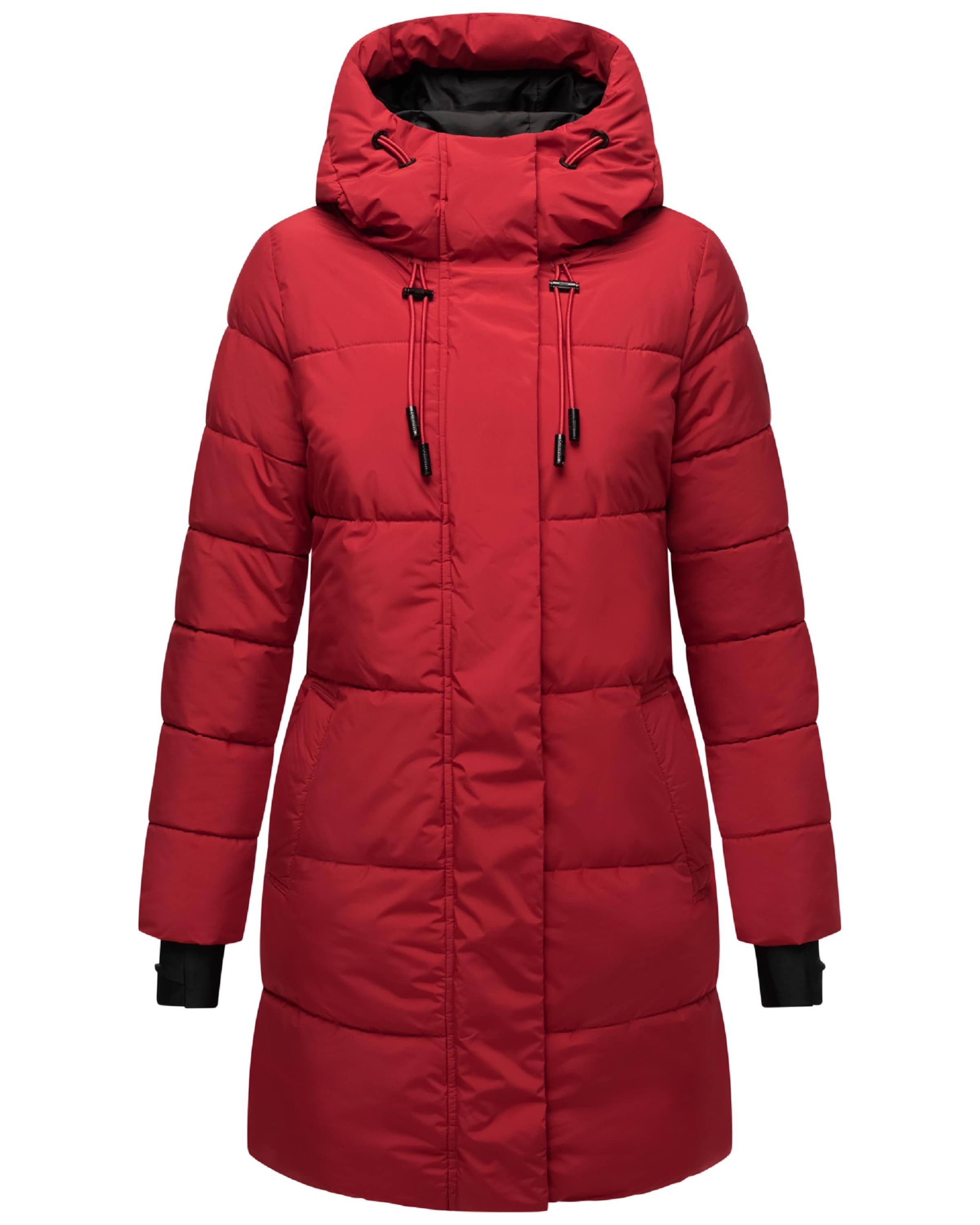MARIKOO Winter coat 'Kaituu XVI' in Red: front
