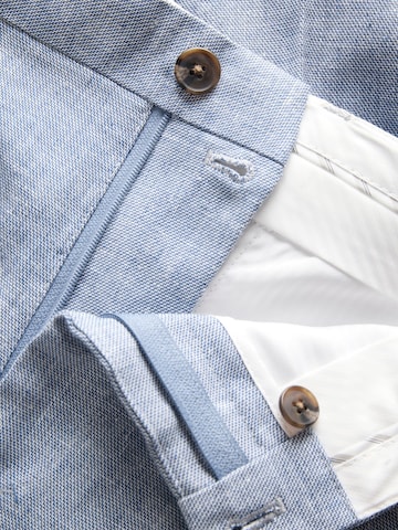 JACK & JONES regular Bukser med lægfolder i blå