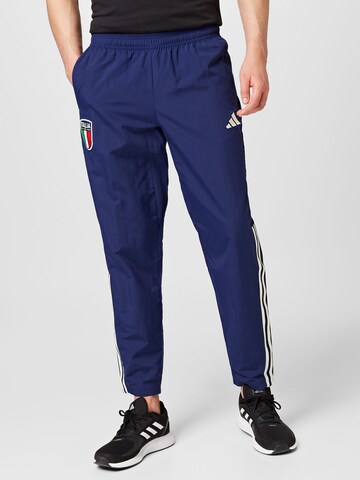 Regular Pantalon de sport 'Italy Tiro 23 Presentation' ADIDAS PERFORMANCE en bleu : devant