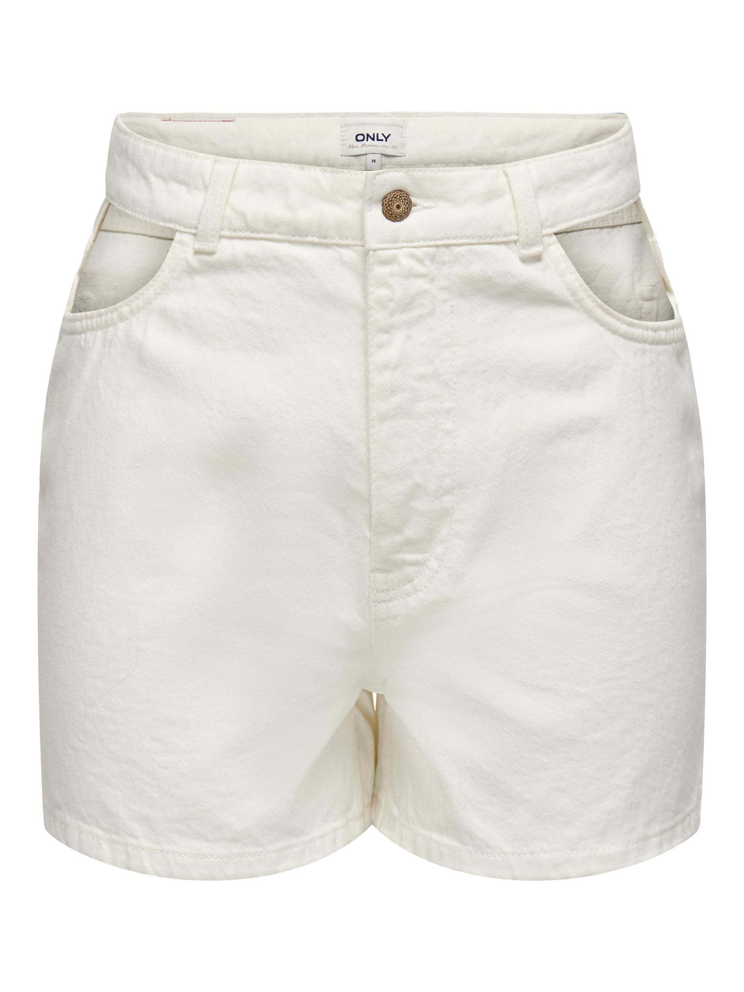 ONLY Regular Shorts 'CAMILLE MILLY' in Weiß: Vorderseite