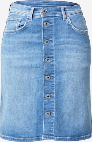 Pepe Jeans - Saia 'MARBLE' em azul: frente