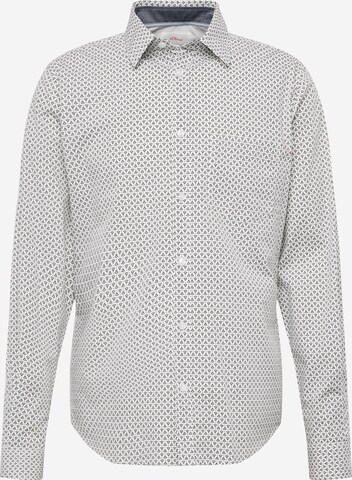 s.Oliver Button Up Shirt in White: front