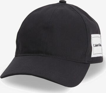 Casquette Calvin Klein en noir : devant