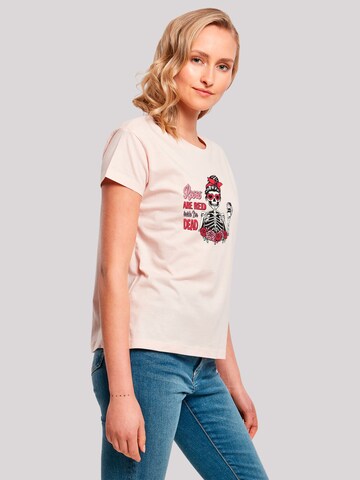 T-shirt 'Anti Valentinstag Roses Are Red' F4NT4STIC en rose