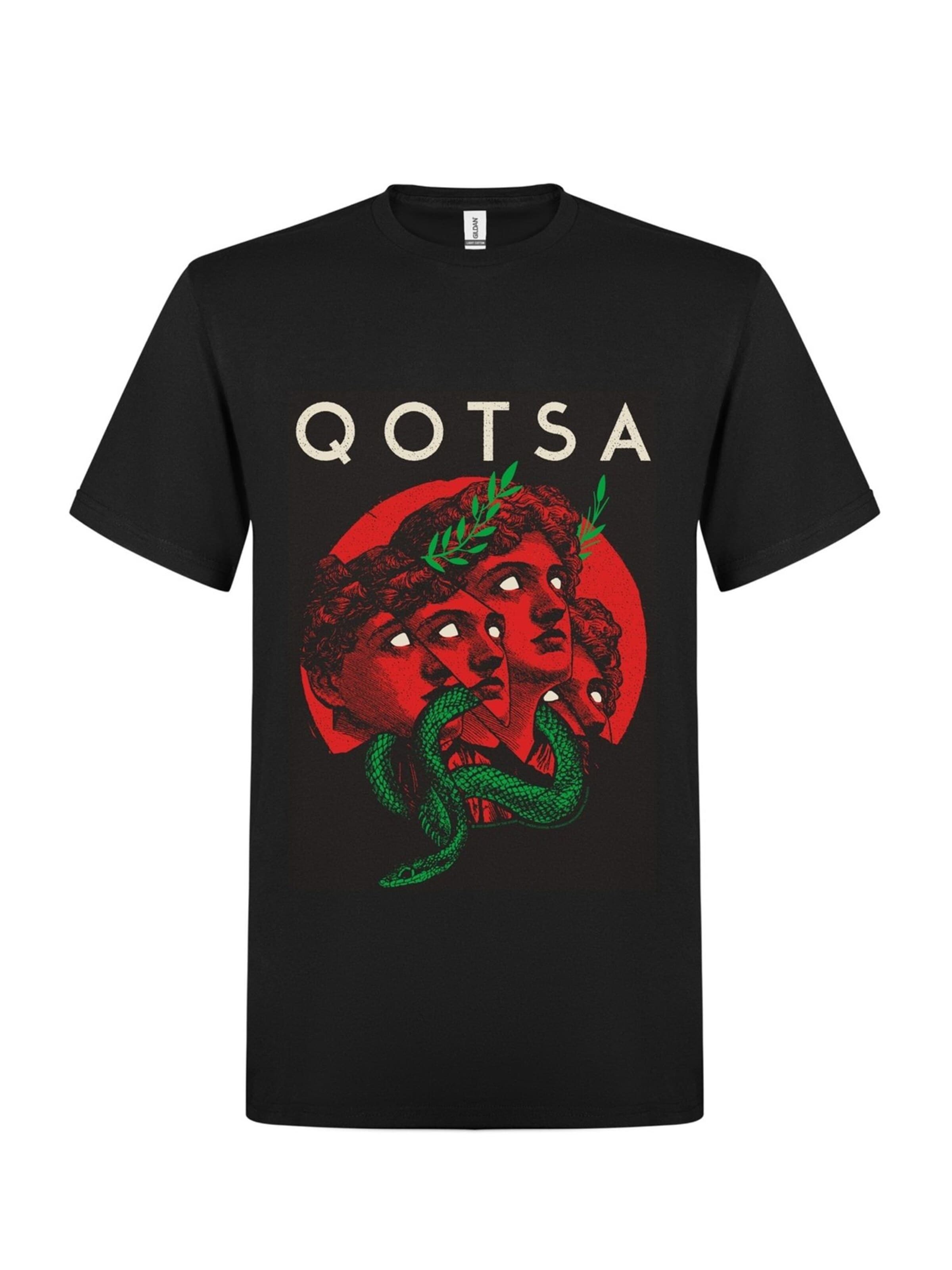 Rockshirts Shirt 'Queens of the Stoneage Roman Statue T-Shirt'‌‌‌‌‌‌‌‌‌ in Schwarz: Vorderseite
