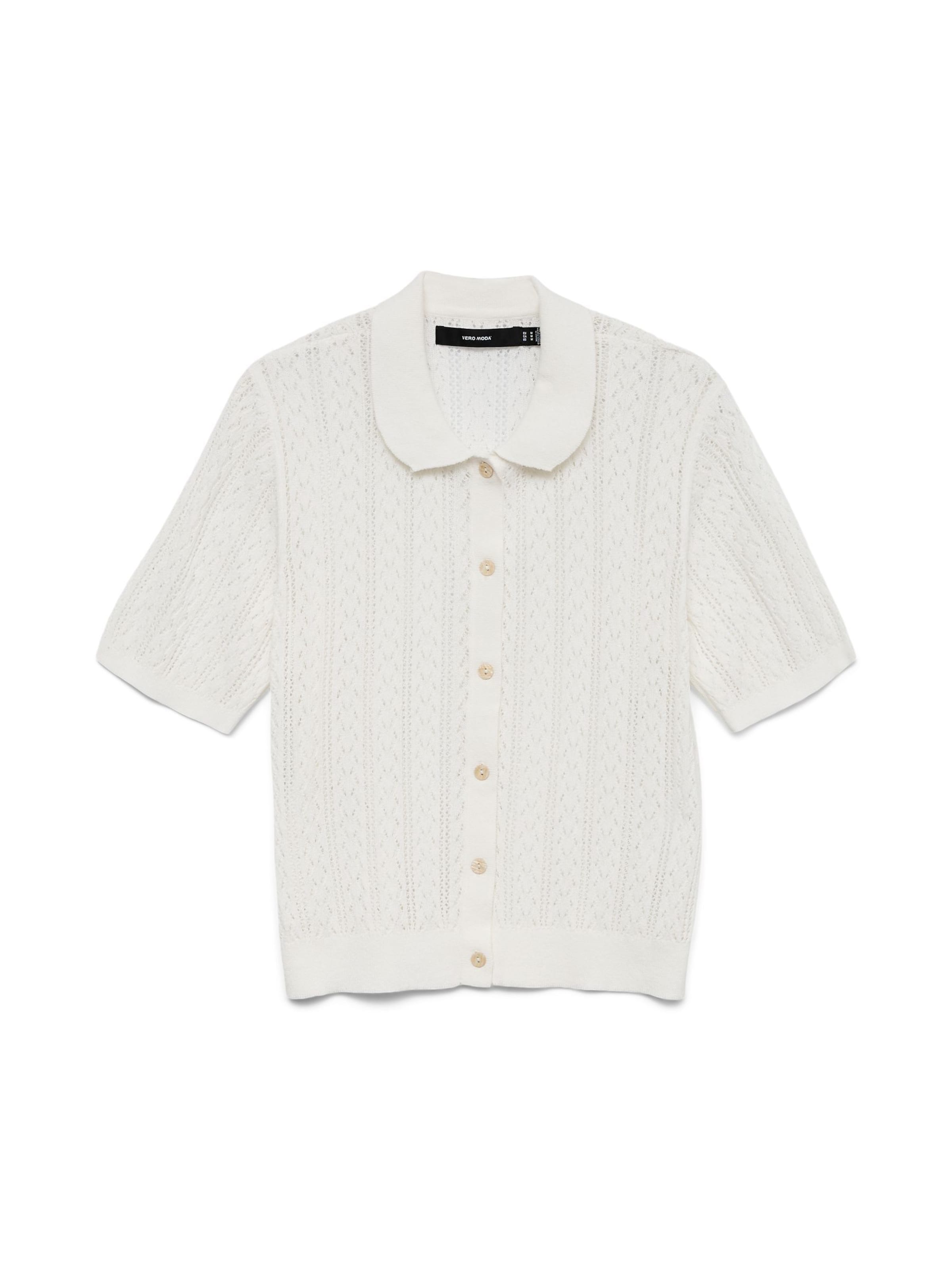 VERO MODA Knit cardigan 'VMLux' in White: front