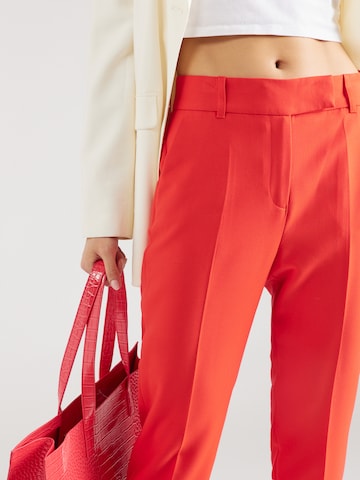 s.Oliver BLACK LABEL Tapered Trousers in Red