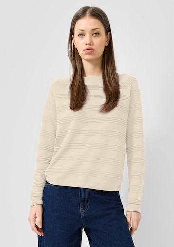 QS Trui in Beige: voorkant