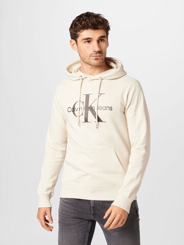 Calvin Klein Jeans Sweatshirt 'Essentials' in White: front