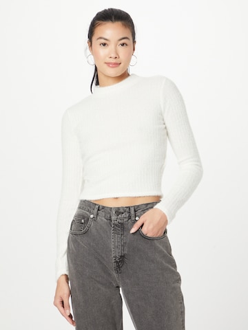 HOLLISTER Sweater in White: front