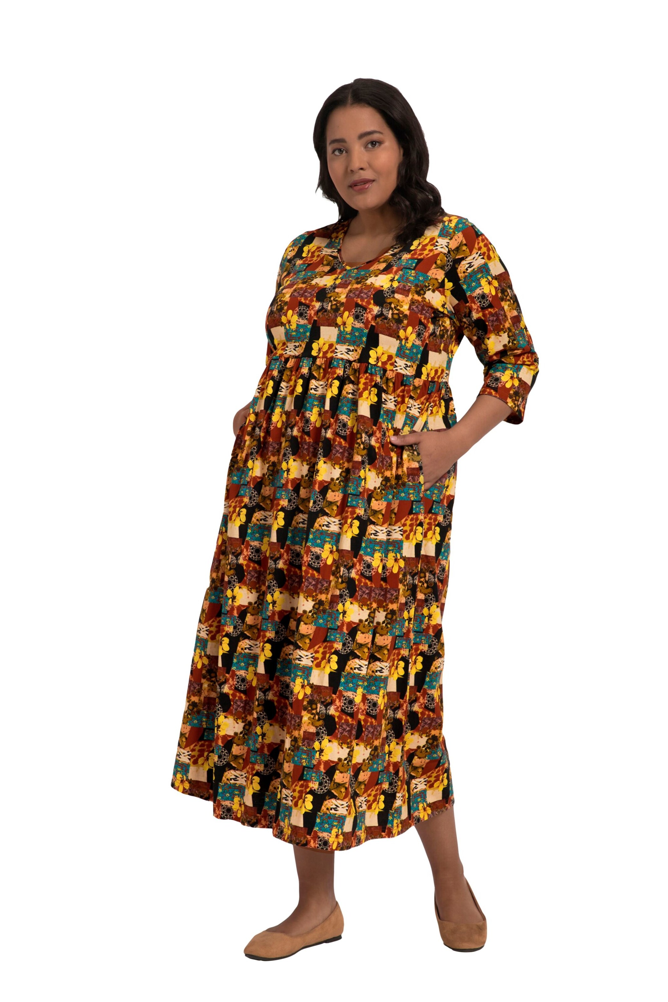 Ulla Popken Dress in Mixed colours: front