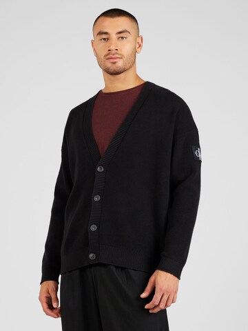 Calvin Klein Jeans Kardigan w kolorze czarny: przód