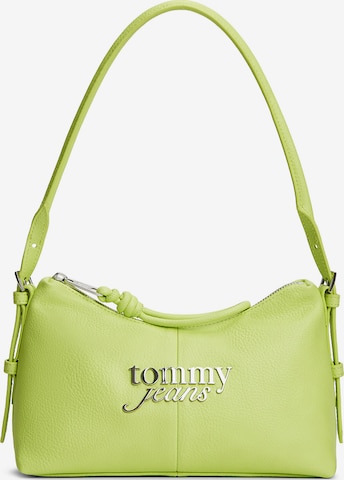 Sac bandoulière Tommy Jeans en vert : devant