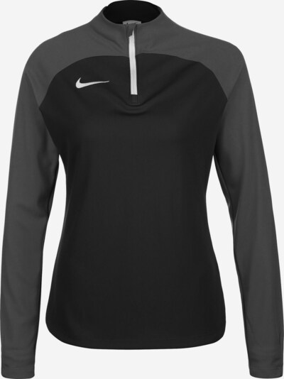 NIKE Functioneel shirt 'Academy Pro Drill' in de kleur Donkergrijs / Zwart, Productweergave