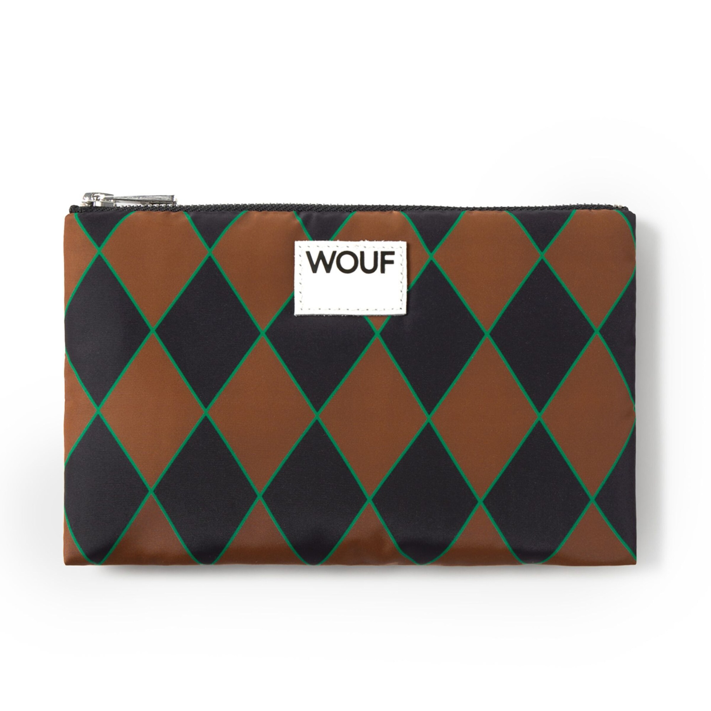 Wouf Make up tas 'Studio' in Bruin: voorkant