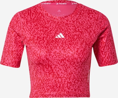 ADIDAS PERFORMANCE T-shirt fonctionnel 'Techfit Print ' en magenta / rouge, Vue avec produit