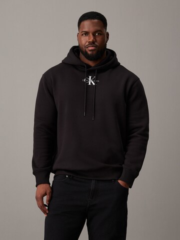 Calvin Klein Jeans Plus Sweatshirt in Schwarz: Vorderseite