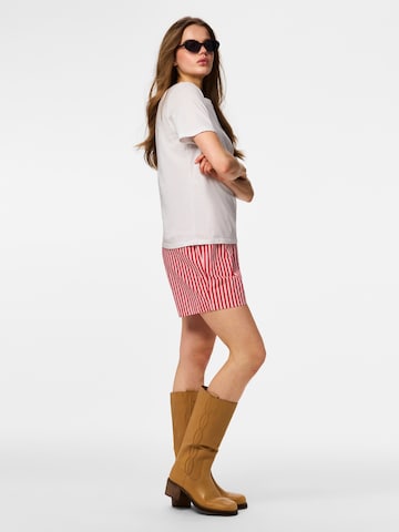 PIECES Loose fit Pants 'PCJolly' in Red