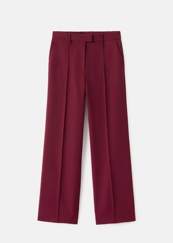 MANGO Wide leg Pants 'Maca' in Red