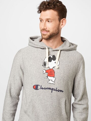 Champion Reverse Weave Sweatshirt 'Peanuts' in Grey