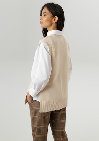 Aniston SELECTED Pullunder in Beige