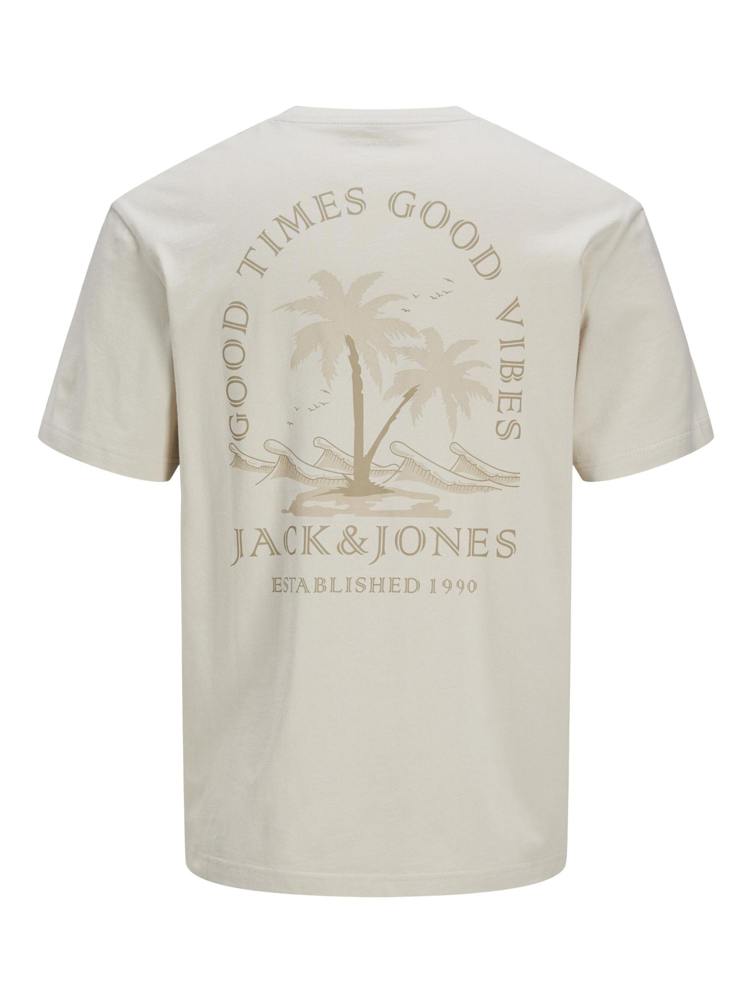 JACK & JONES Shirt 'JJSUMMER VIBES' in Beige