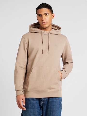 BOSS Sweatshirt 'Wetalk' in Brown: front