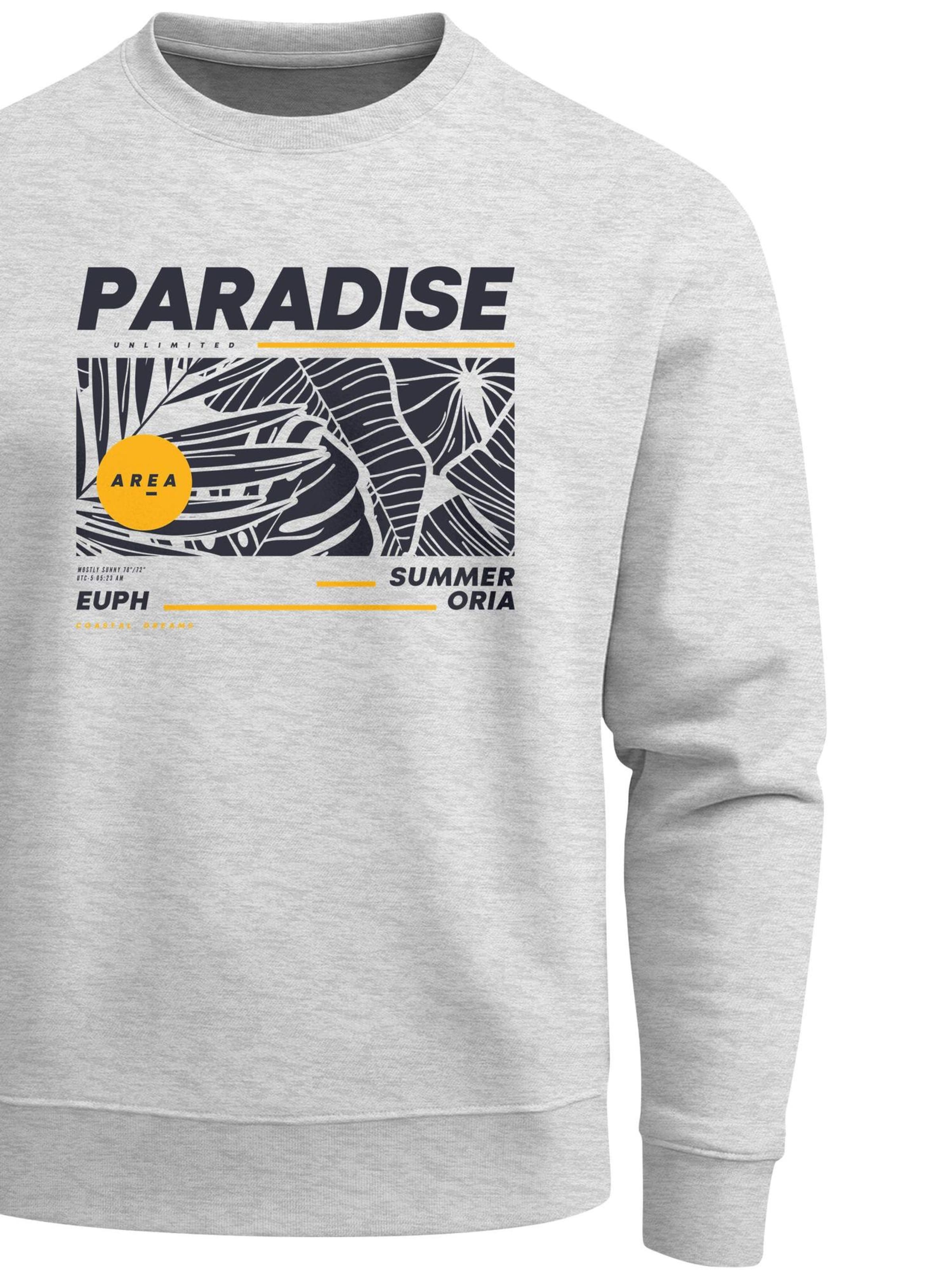 Neverless Sweatshirt 'Paradise'‌‌‌‌‌‌‌‌ in Grau