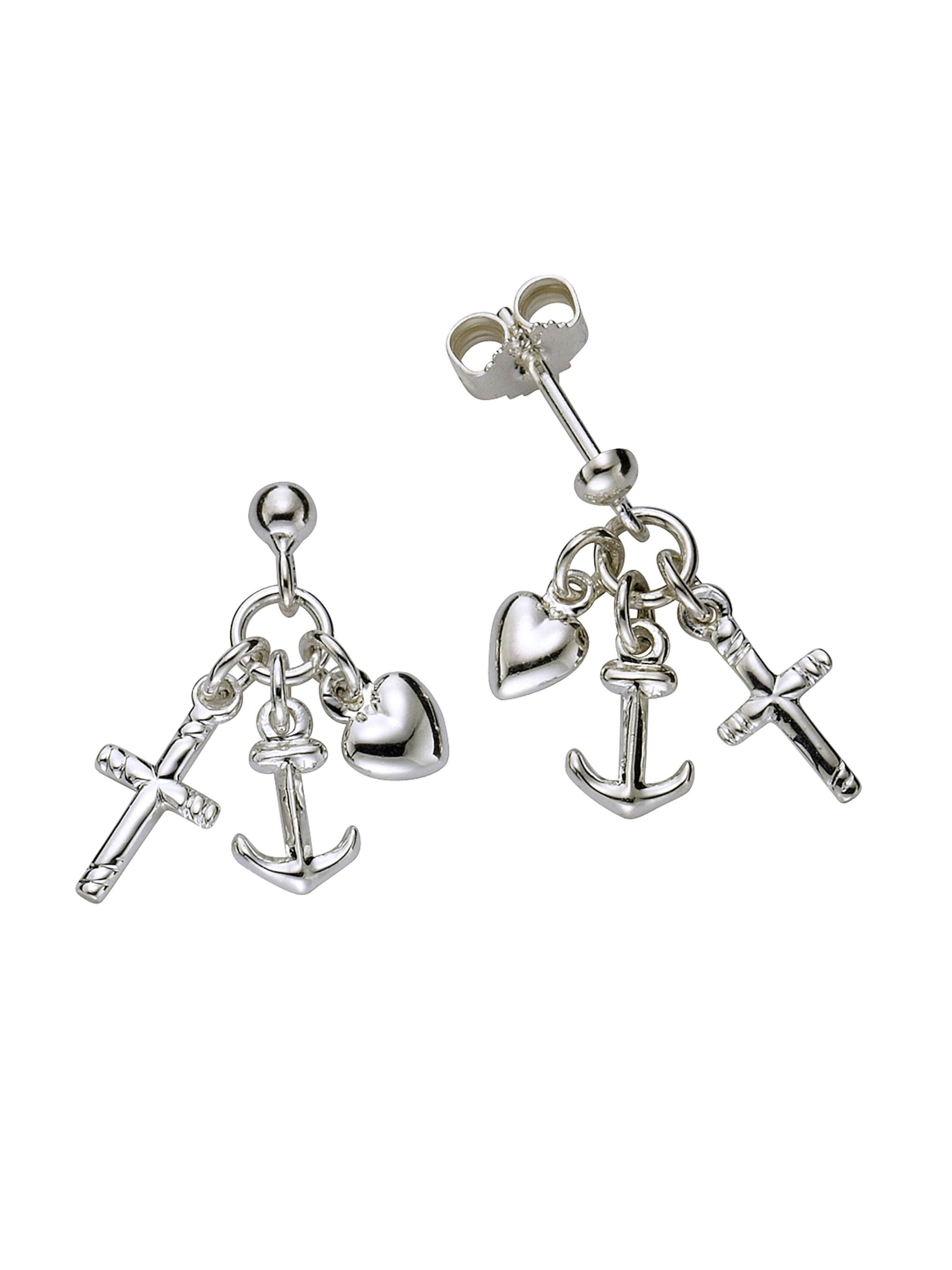 Zeeme Ohrringe in Silber: Vorderseite