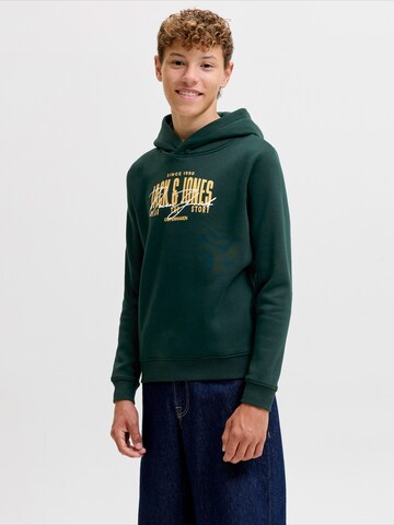 Jack & Jones Junior Majica 'JJAERO' | zelena barva: sprednja stran