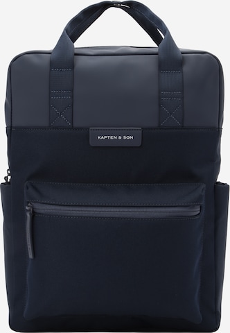 Kapten & Son Rugzak 'Bergen' in Blauw: voorkant