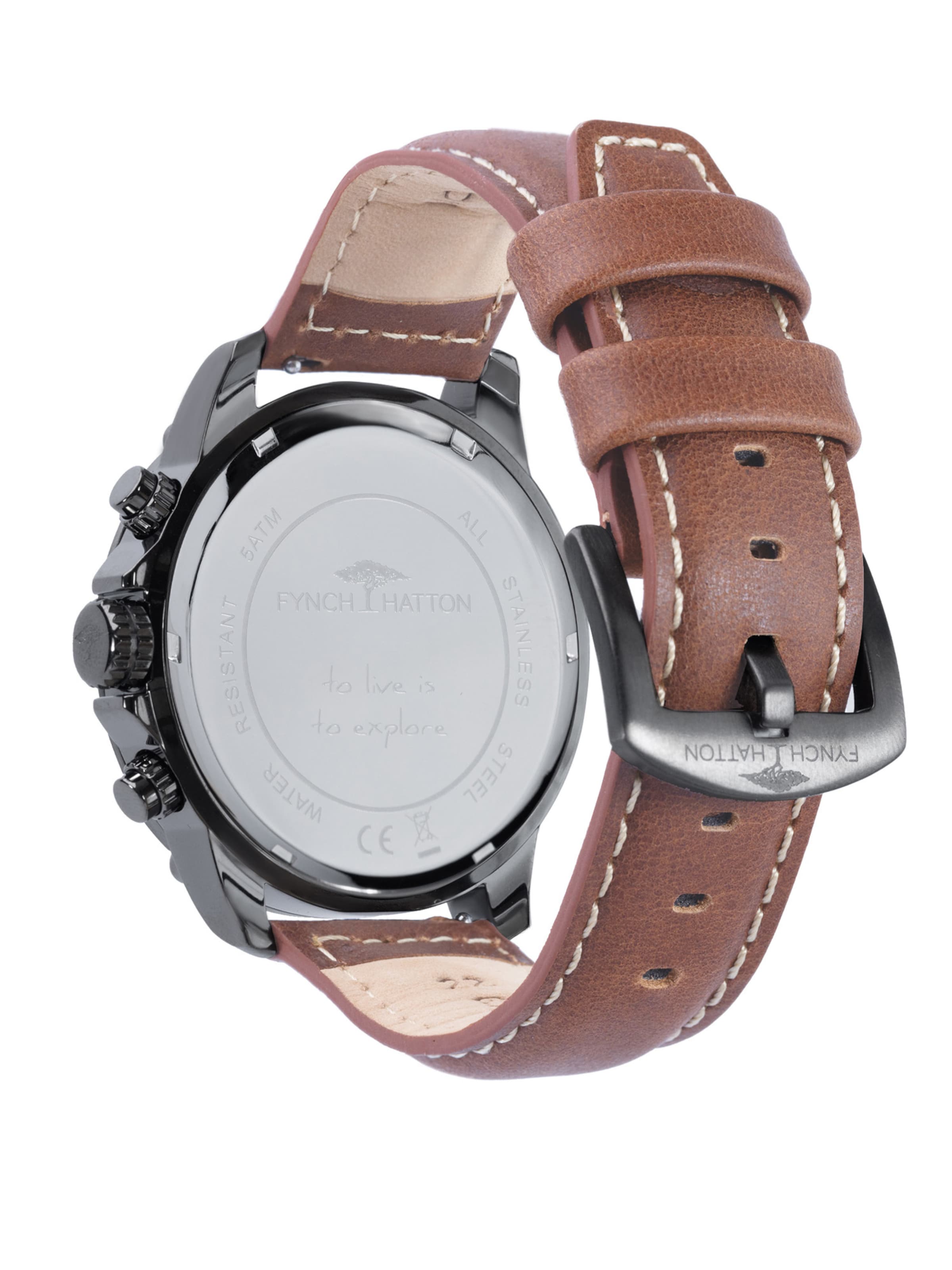 Montre à affichage analogique FYNCH-HATTON en marron