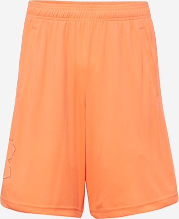 UNDER ARMOUR Sports trousers in Orange: front