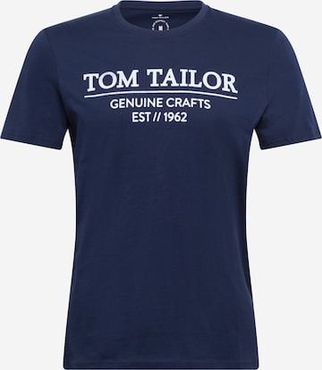 TOM TAILOR Shirt in Blauw: voorkant