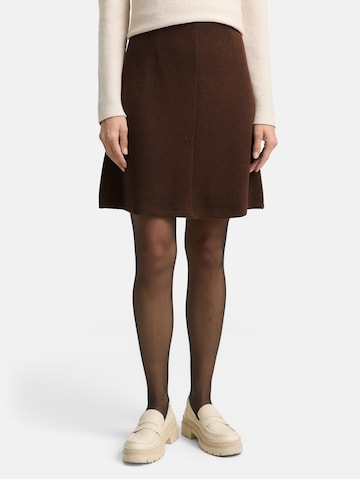 TOM TAILOR Skirt in Brown: front