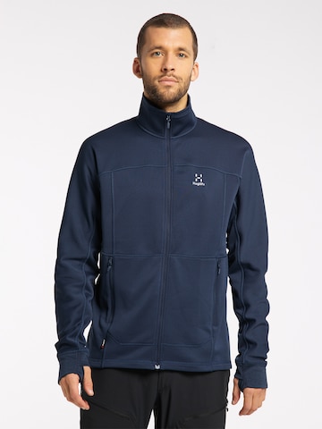 Haglöfs Athletic Fleece Jacket 'Betula' in Blue: front