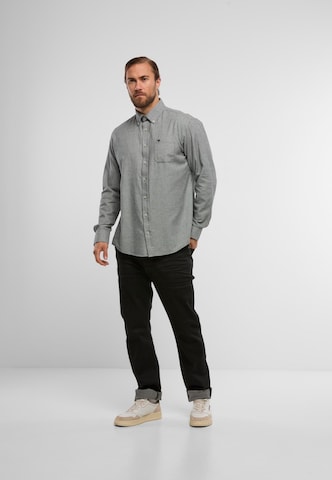 FYNCH-HATTON - Regular Fit Camisa 'Houndstooth' em verde