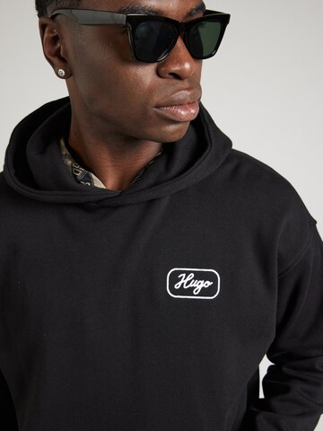 HUGO Sweatshirt 'Nualo' in Zwart