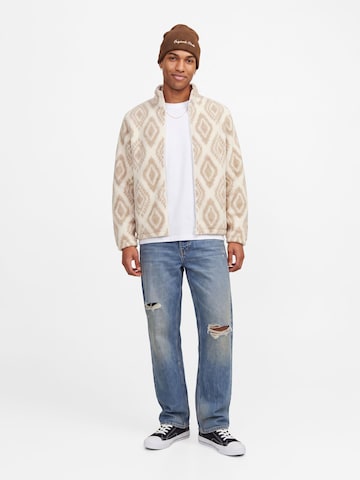 JACK & JONES - Chaqueta polar en blanco